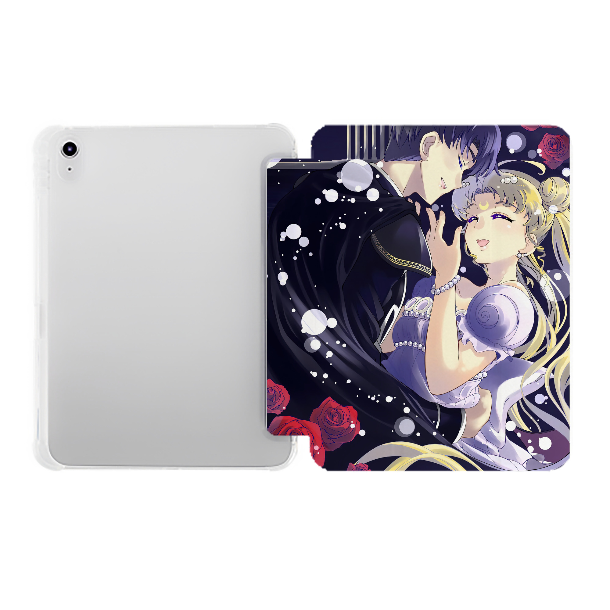 （画像用） 美少女戦士セーラームーン Sailor Moon IPad ケース ペン収納付き 三つ折りスタンド PUレザー×シリコン 対応機種9.5/10.5/10.9インチ
